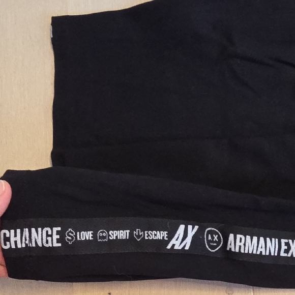 Armani Exchange Black Mini Dress Stretchy Medium - Picture 2 of 4